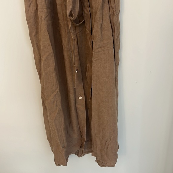 NWT Ricki’s Linen Shirtdress with Roll Sleeves - Picture 9 of 12